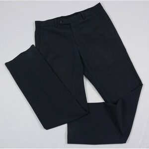 John Varvatos Seersucker Pants Mens 32x33 Black & Blue Striped Summer Trousers